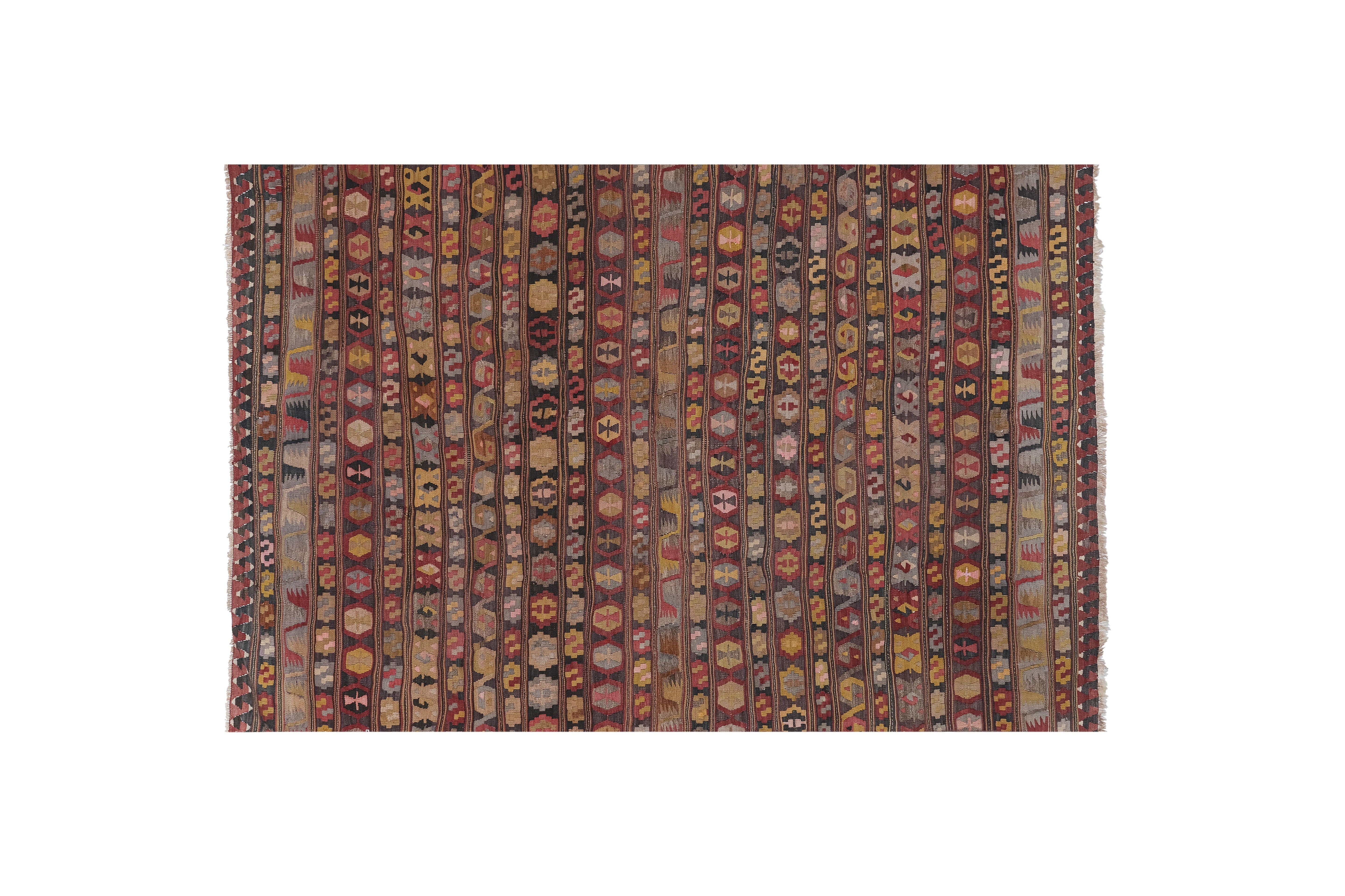 Vintage Turkish Kilim Rug 5'2'' x 7'11''