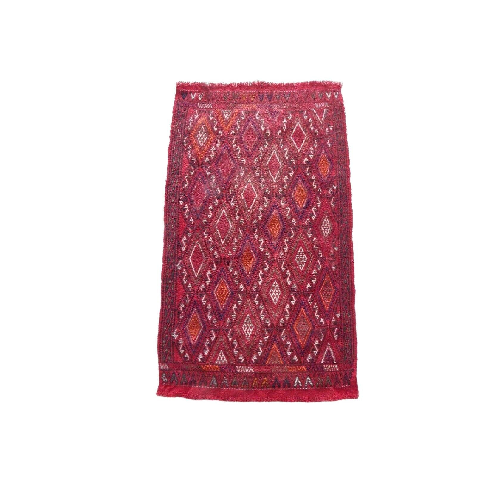 Vintage Turkish Anatolian Kilim Rug 22'' x 37''