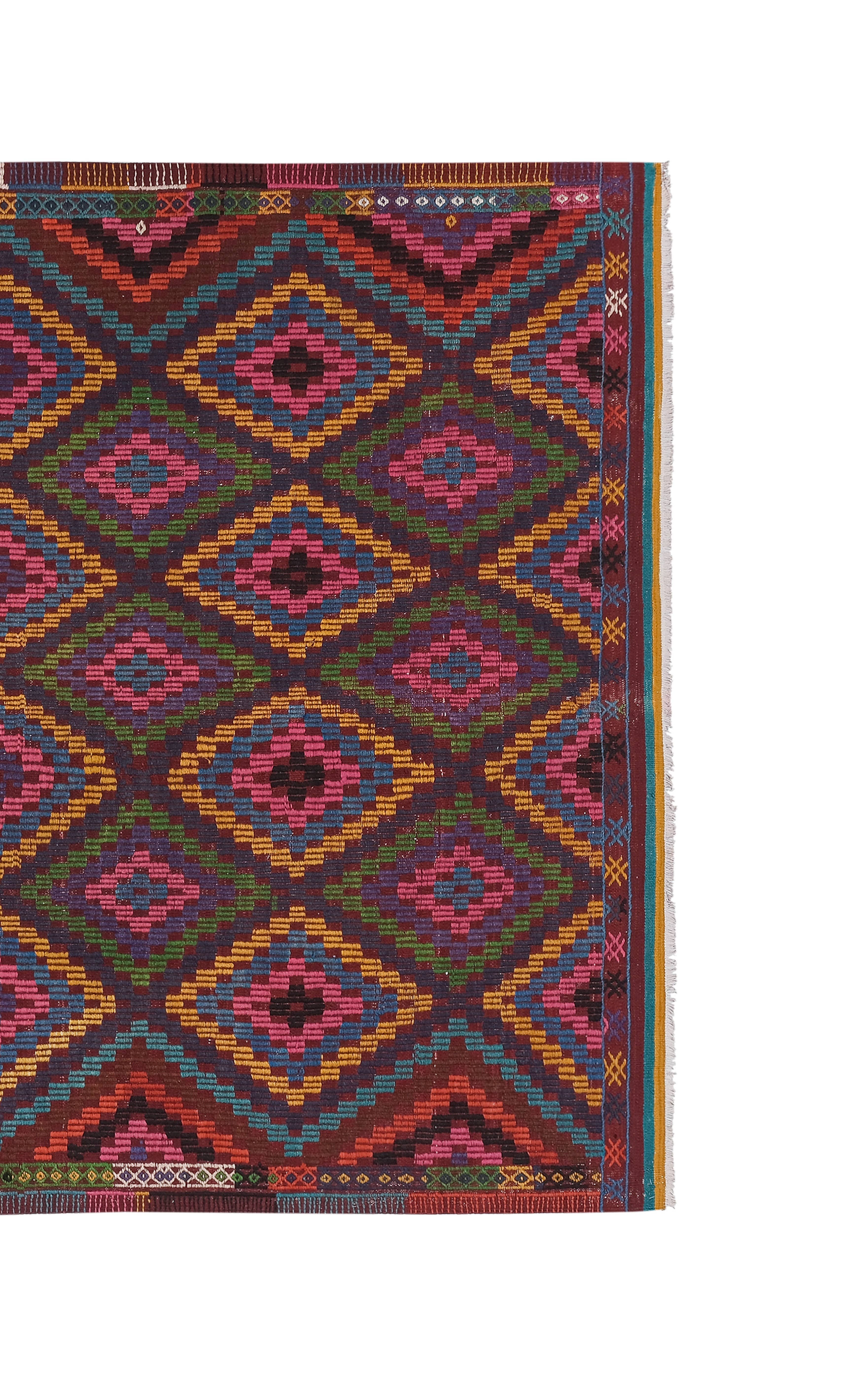 Vintage Turkish Kilim Rug 5'8'' x 8'8''