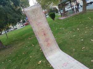 Vintage Oushak Runner 2'4'' x 15'1''