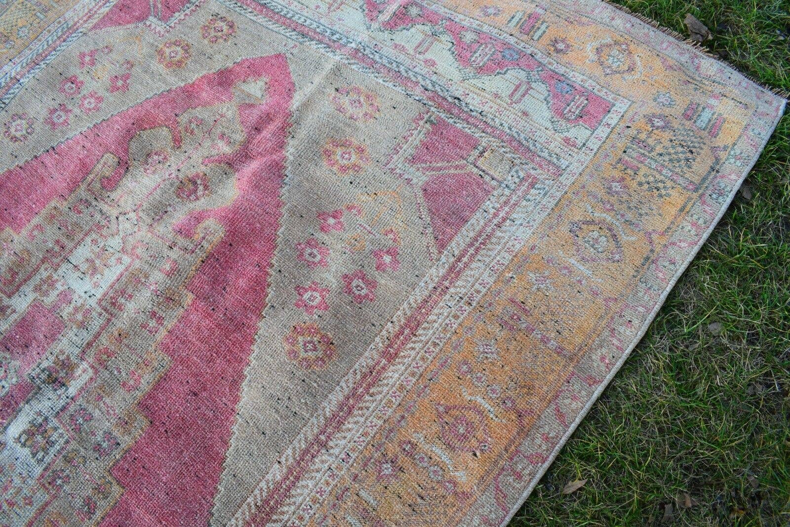 Vintage Turkish Konya Rug 4'9'' x 8'