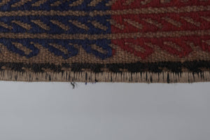Vintage Turkish Kilim Runner 1'6'' x 13'2''
