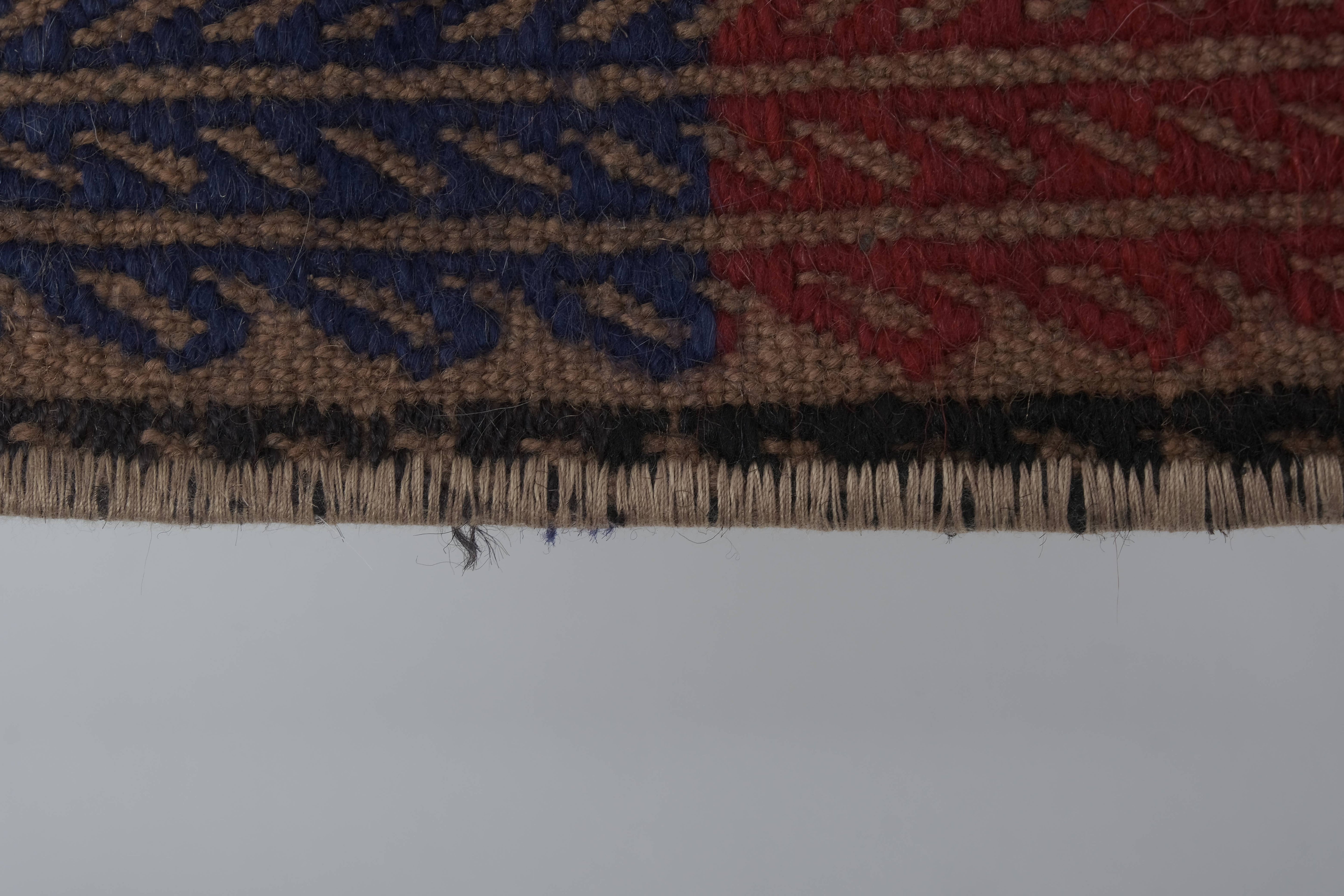 Vintage Turkish Kilim Runner 1'6'' x 13'2''