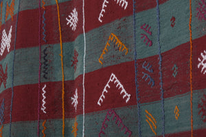 Vintage Turkish Kilim Rug 4'11'' x 8'7''