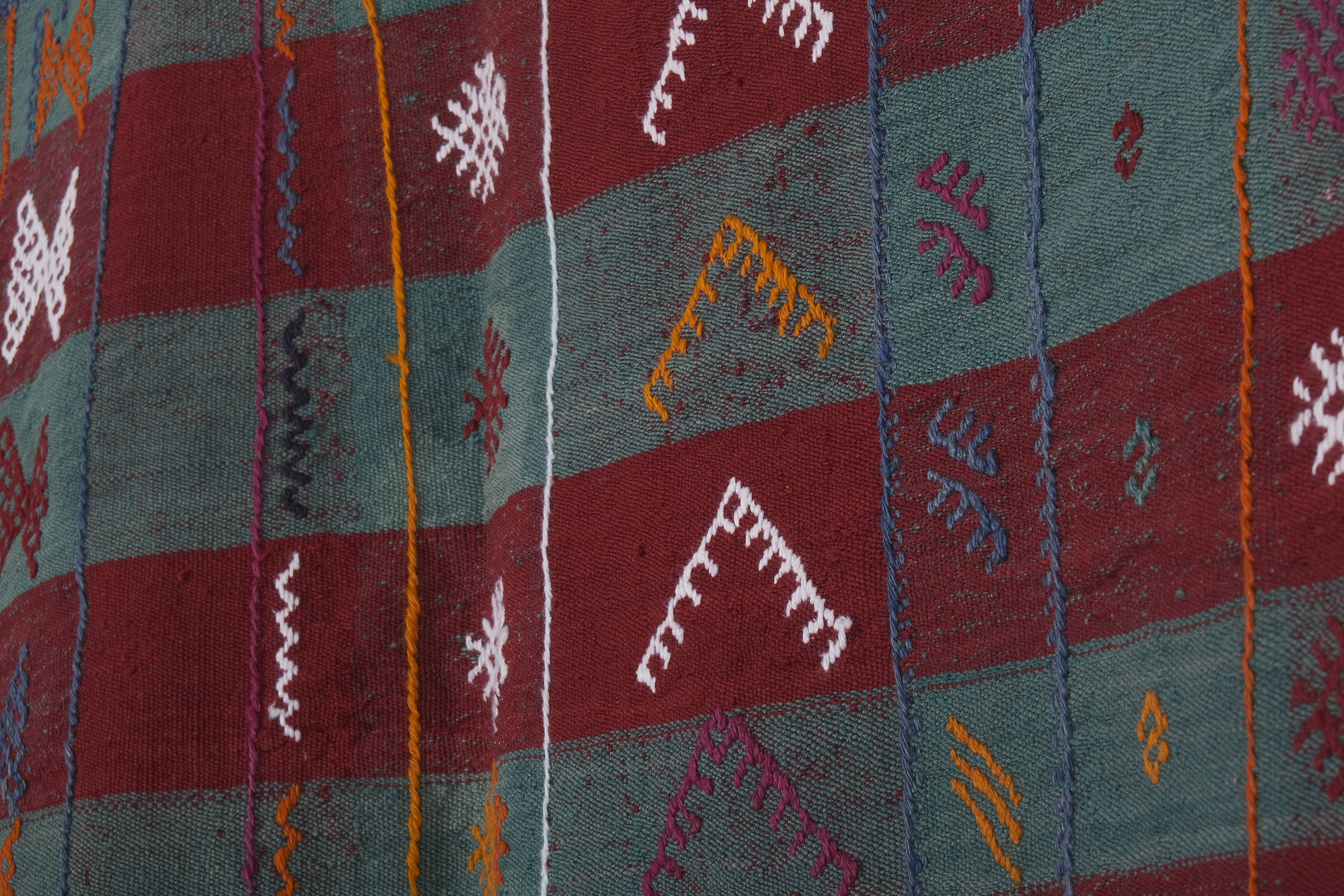 Vintage Turkish Kilim Rug 4'11'' x 8'7''