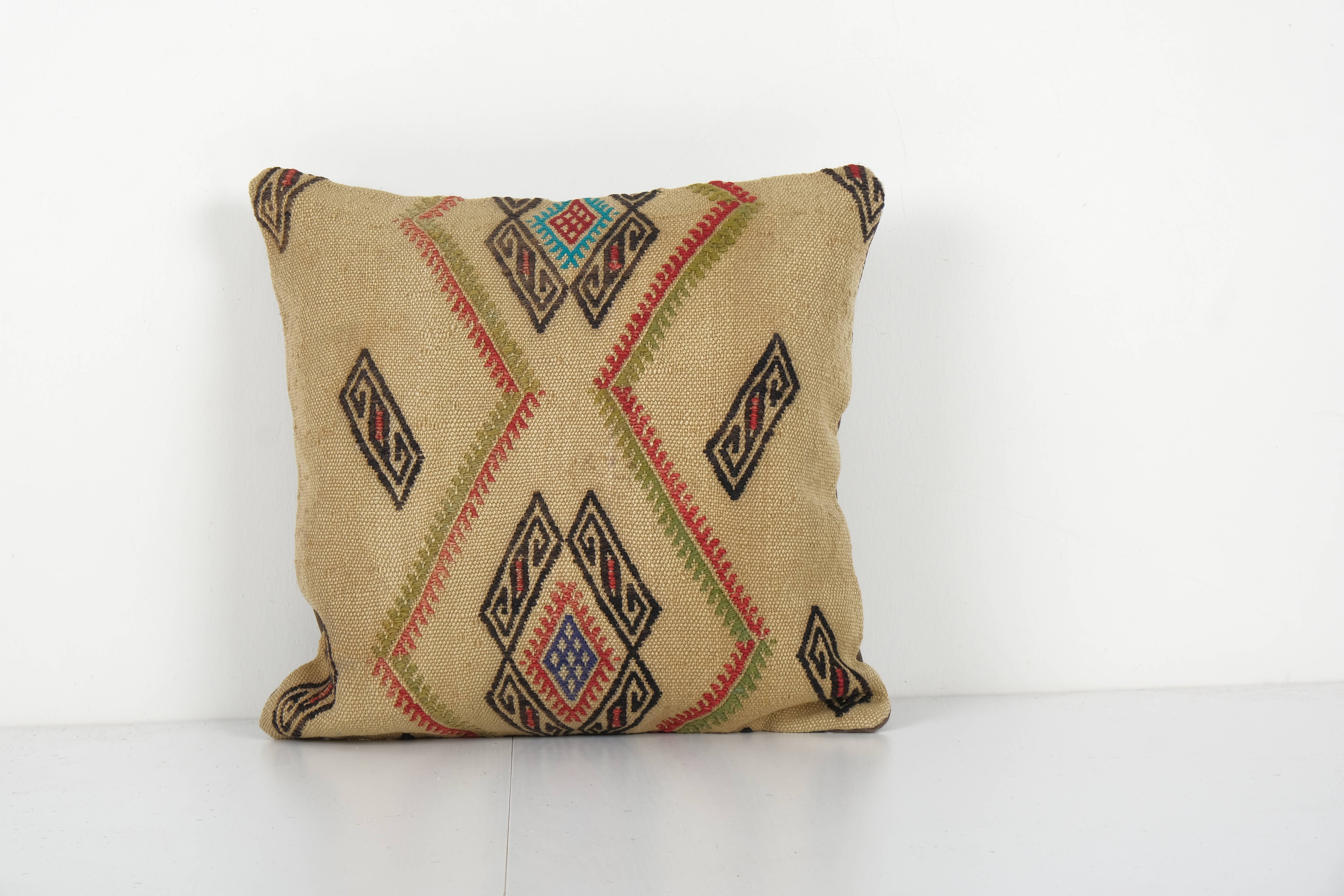 Kilim Pillow Cover | 16'' x 16''