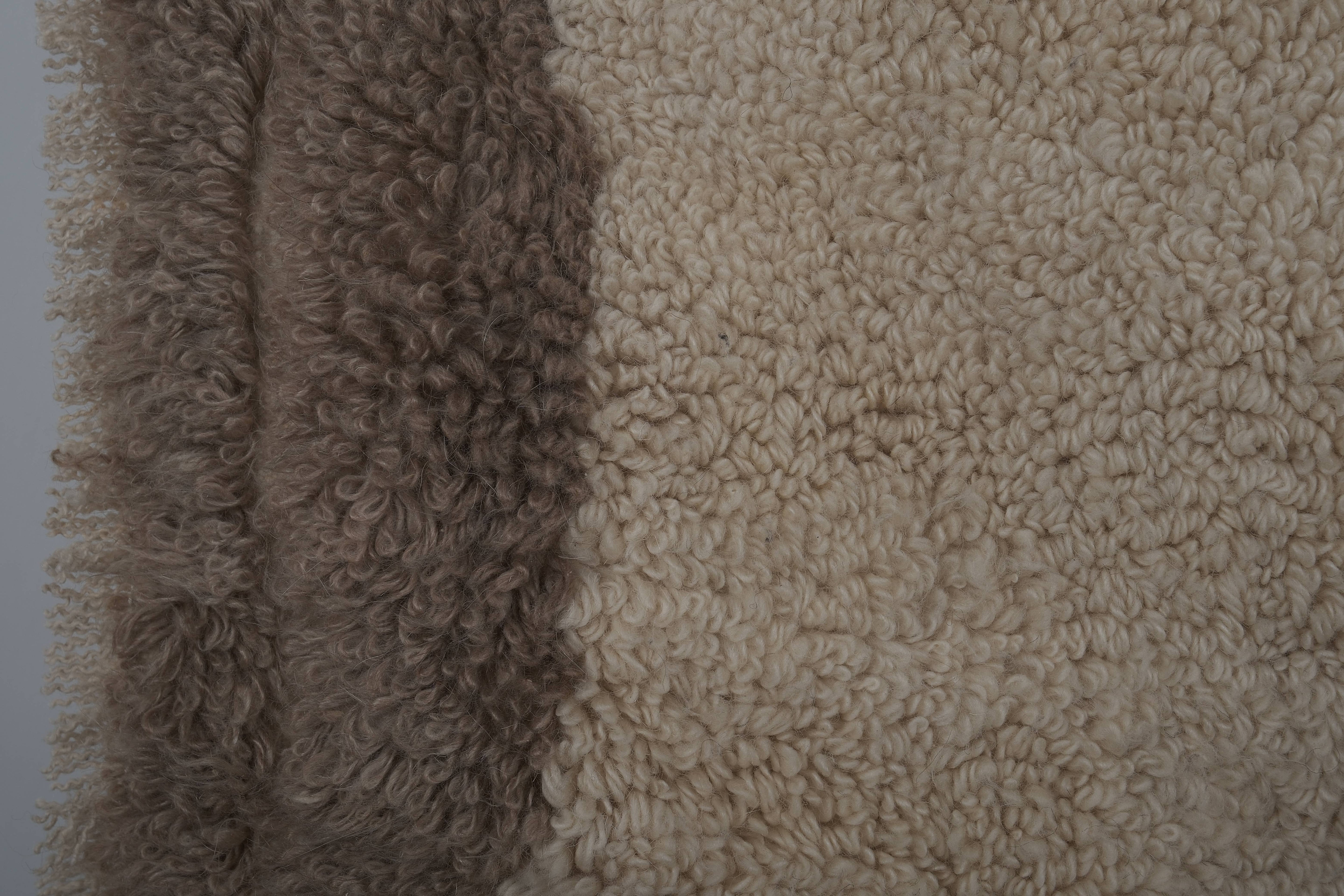 Vintage Turkish Shaggy Rug 39'' x 53''