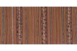 Vintage Turkish Kilim Rug 5'5'' x 12'1''