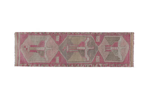 Vintage Turkish Runner Rug 3'5'' x 11'6''
