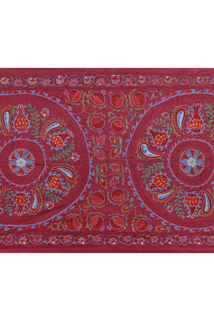 Silk Suzani Wall Hanging & Bedspread | 3'1'' x 6'2''