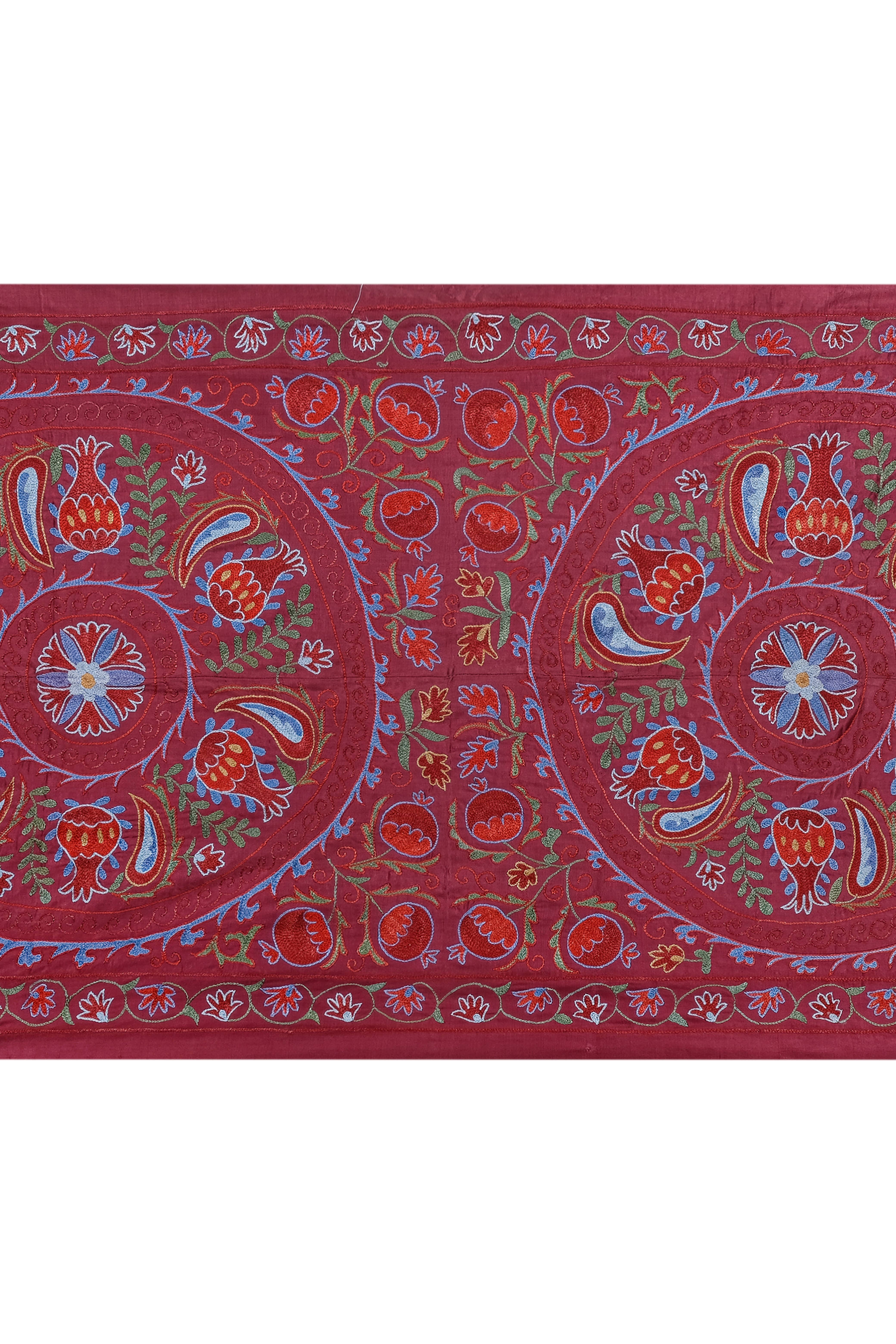 Silk Suzani Wall Hanging & Bedspread | 3'1'' x 6'2''