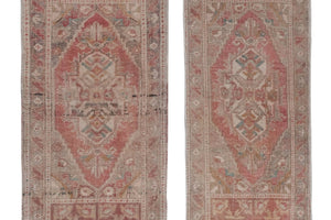 Vintage Oushak Yastik Rugs Set of 2 | 22'' x 41''