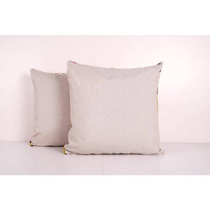 Silk Ikat Velvet Pillow Cover Set of 2 | 24'' x 24''