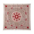 Hand-Embroidered Suzani Wall Hanging & Tablecloth 4'9'' x 4'10''