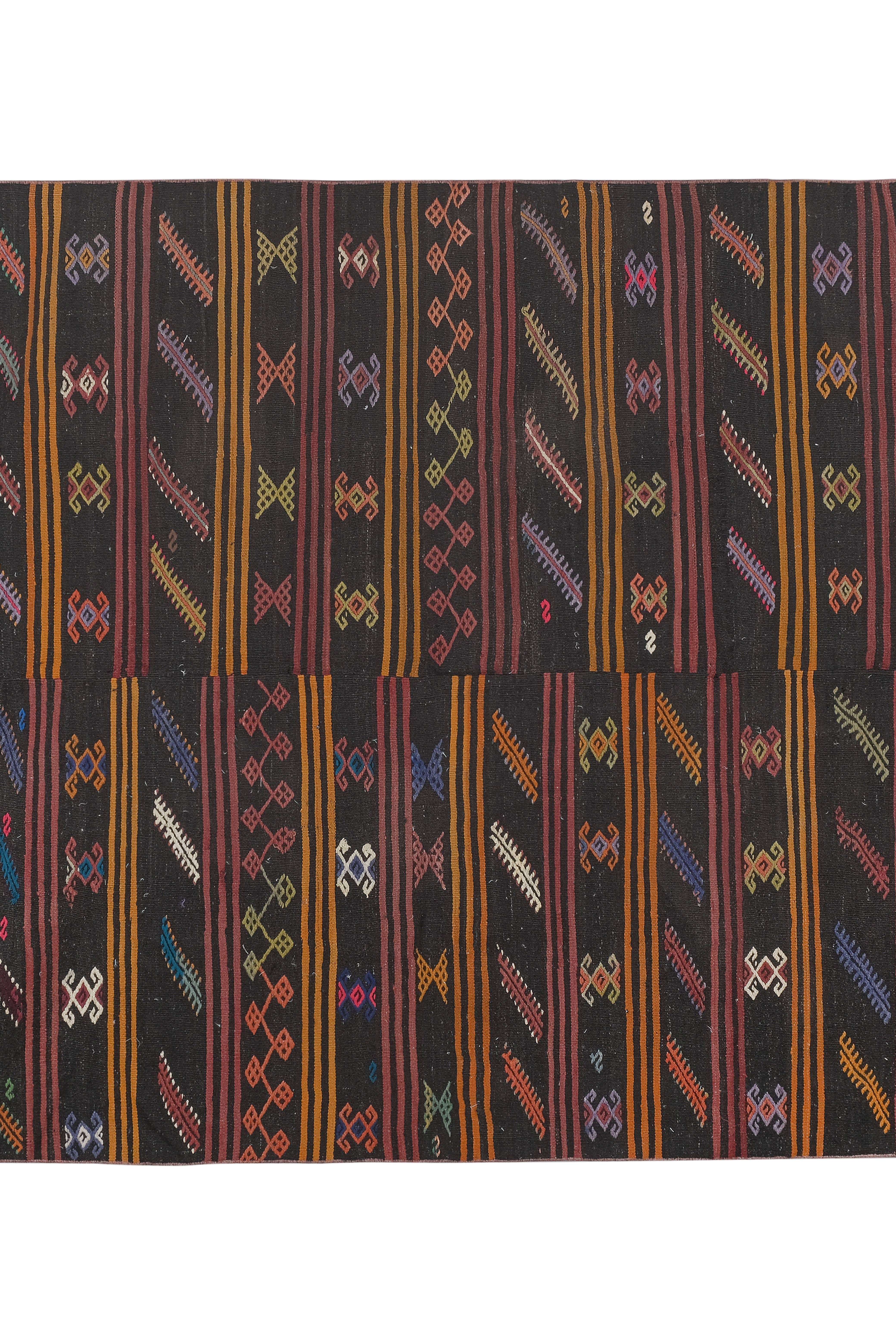 Vintage Turkish Kilim Rug 7'7'' x 9'2''