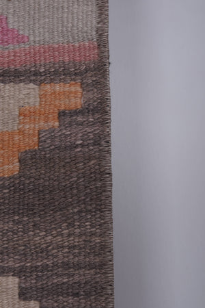 Vintage Turkish Kilim Runner 2'4'' x 23'4''