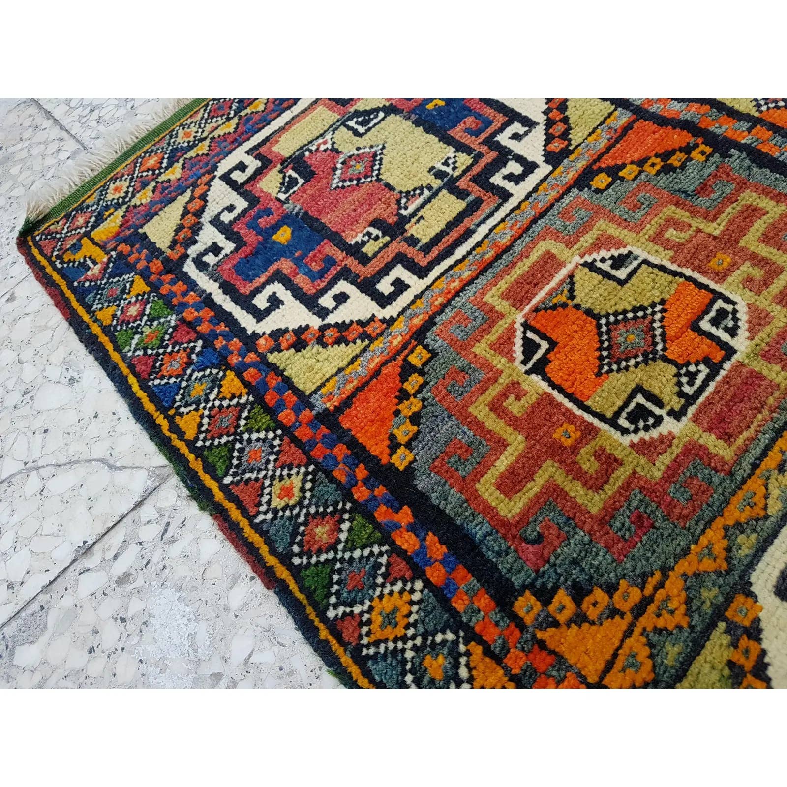 Vintage Yastik Rug 22'' x 39''