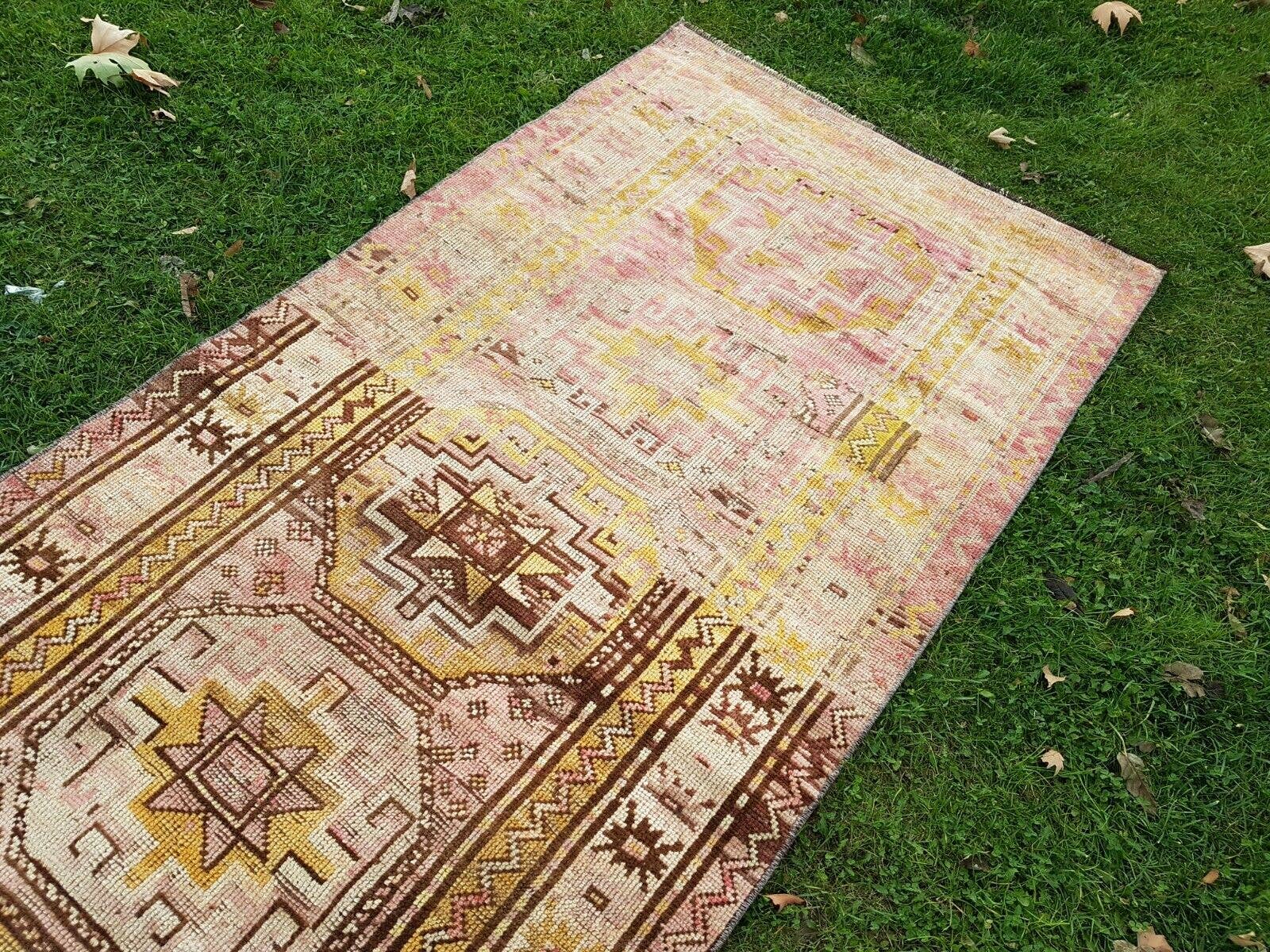 Vintage Caucasian Rug 3'2'' x 7'9''