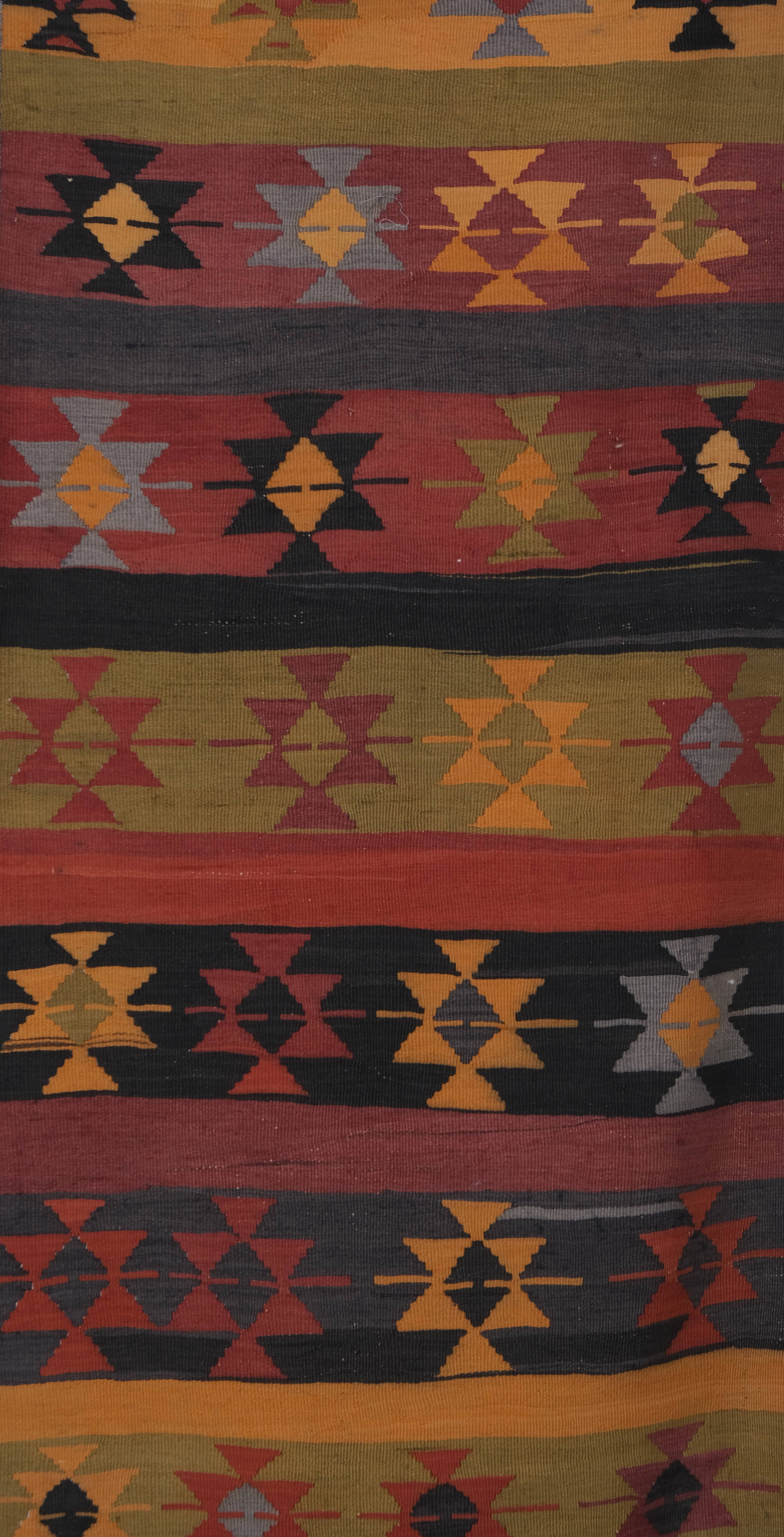Vintage Kilim Runner 3' x 9'5''