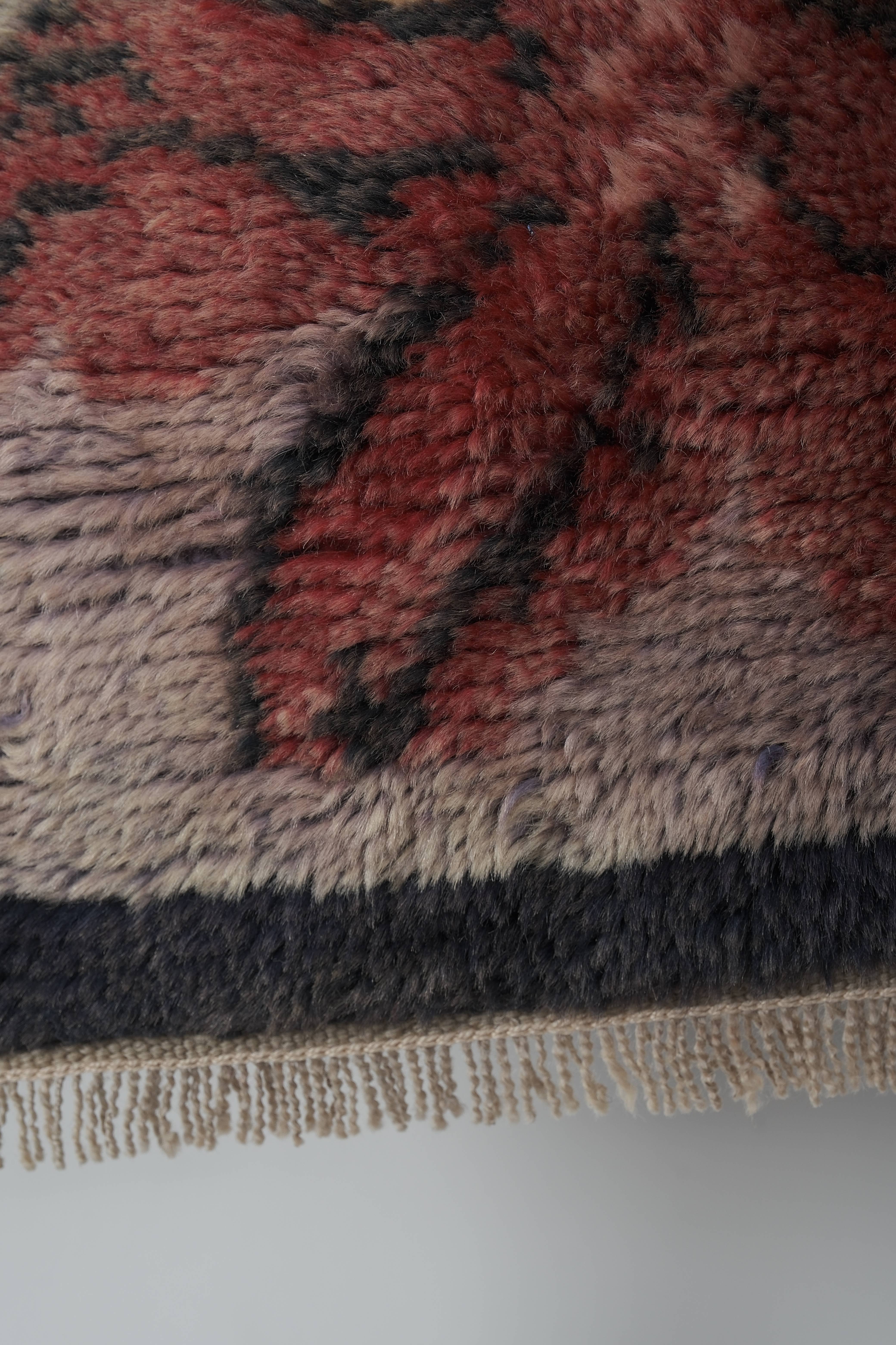 Vintage Turkish Tulu Rug 3'8'' x 5'7''