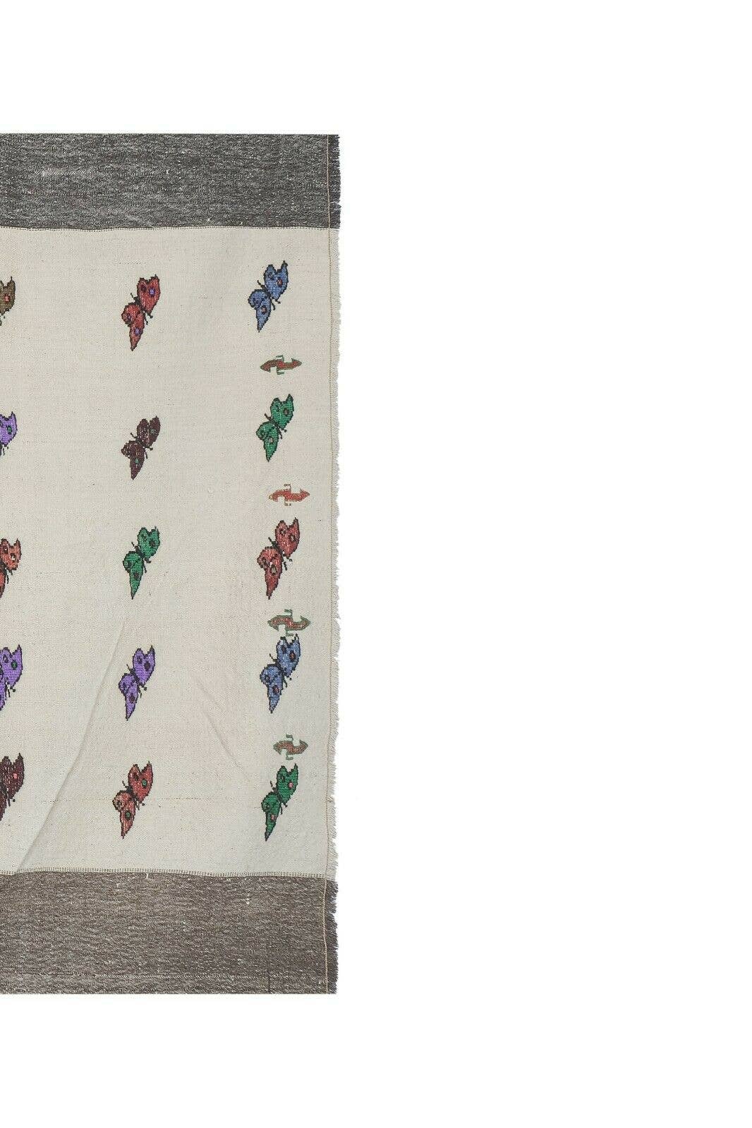 Vintage Turkish Kilim Rug 5'9'' x 8'6''
