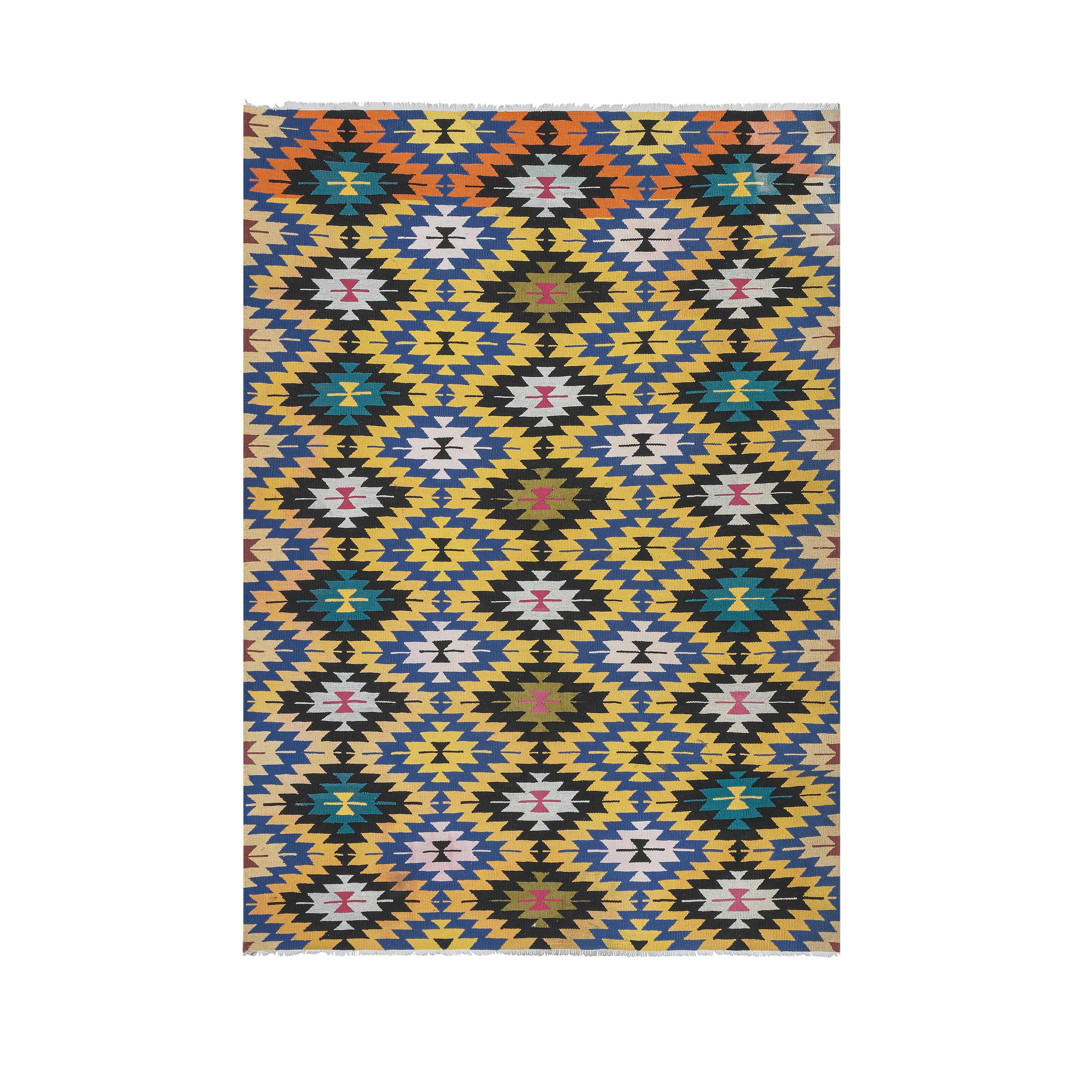Vintage Turkish Kilim Rug 6'6'' x 9'3''