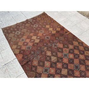 Vintage Turkish Soumac Rug 4'2'' x 6'3''