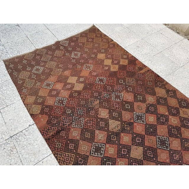 Vintage Turkish Soumac Rug 4'2'' x 6'3''
