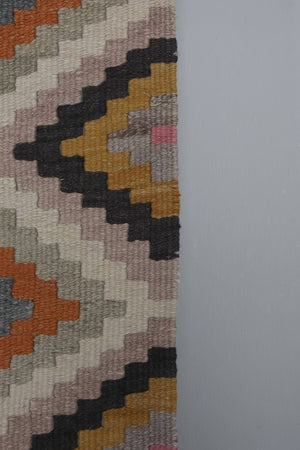 Vintage Turkish Kilim Runner 2'6'' x 14'11''