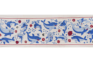 Fish Suzani Wall Hanging & Tablecloth | 20'' x 58''