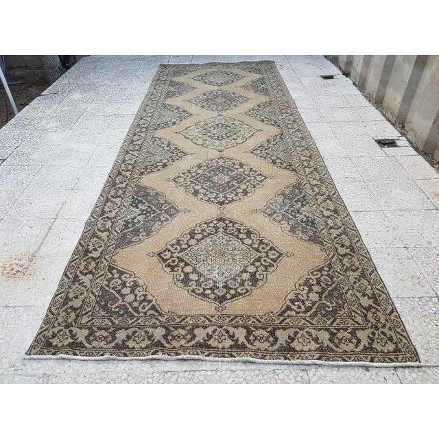Vintage Oushak Runner 4'8'' x 12'10''