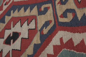Vintage Turkish Kilim Rug 3'10'' x 5'7''