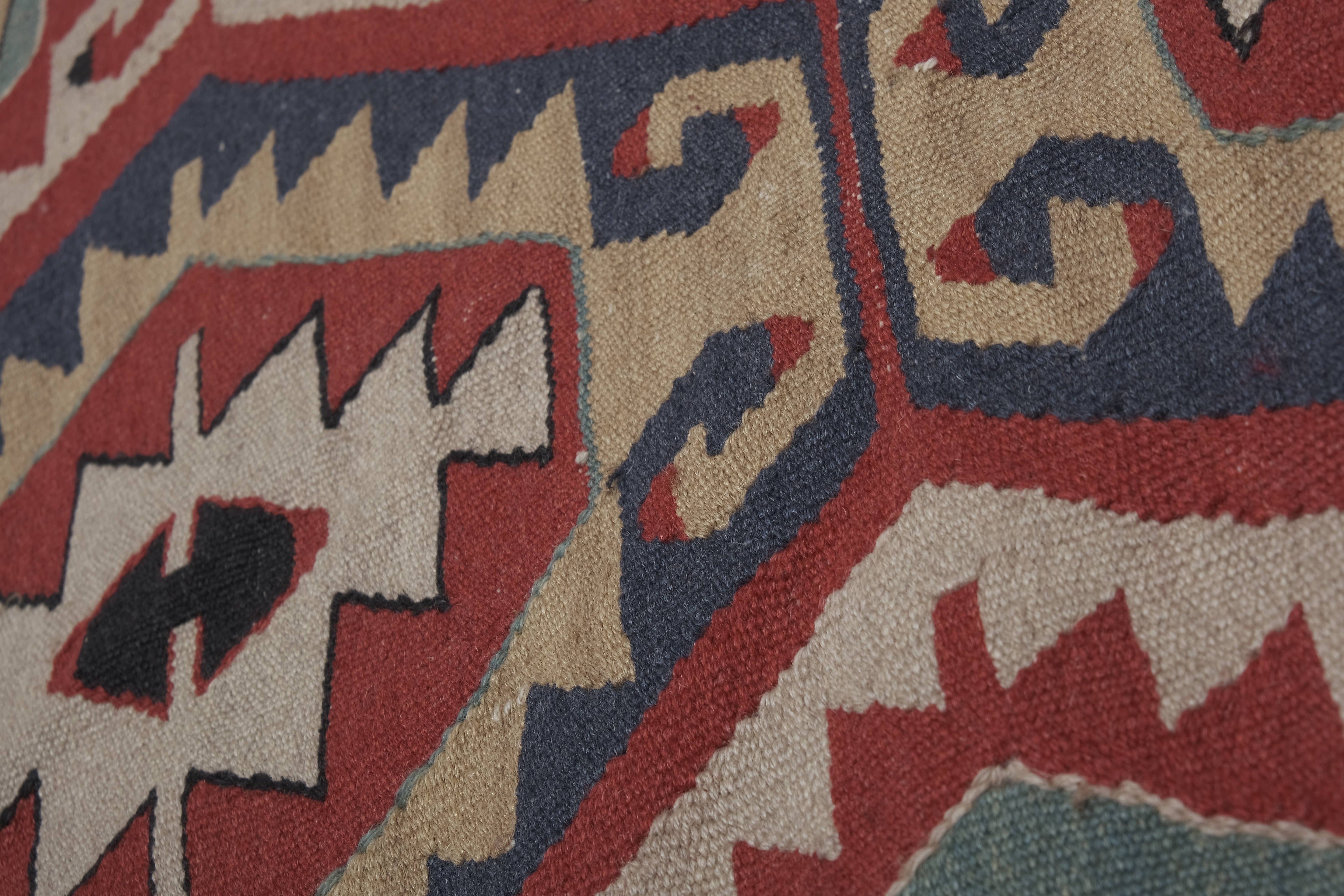 Vintage Turkish Kilim Rug 3'10'' x 5'7''