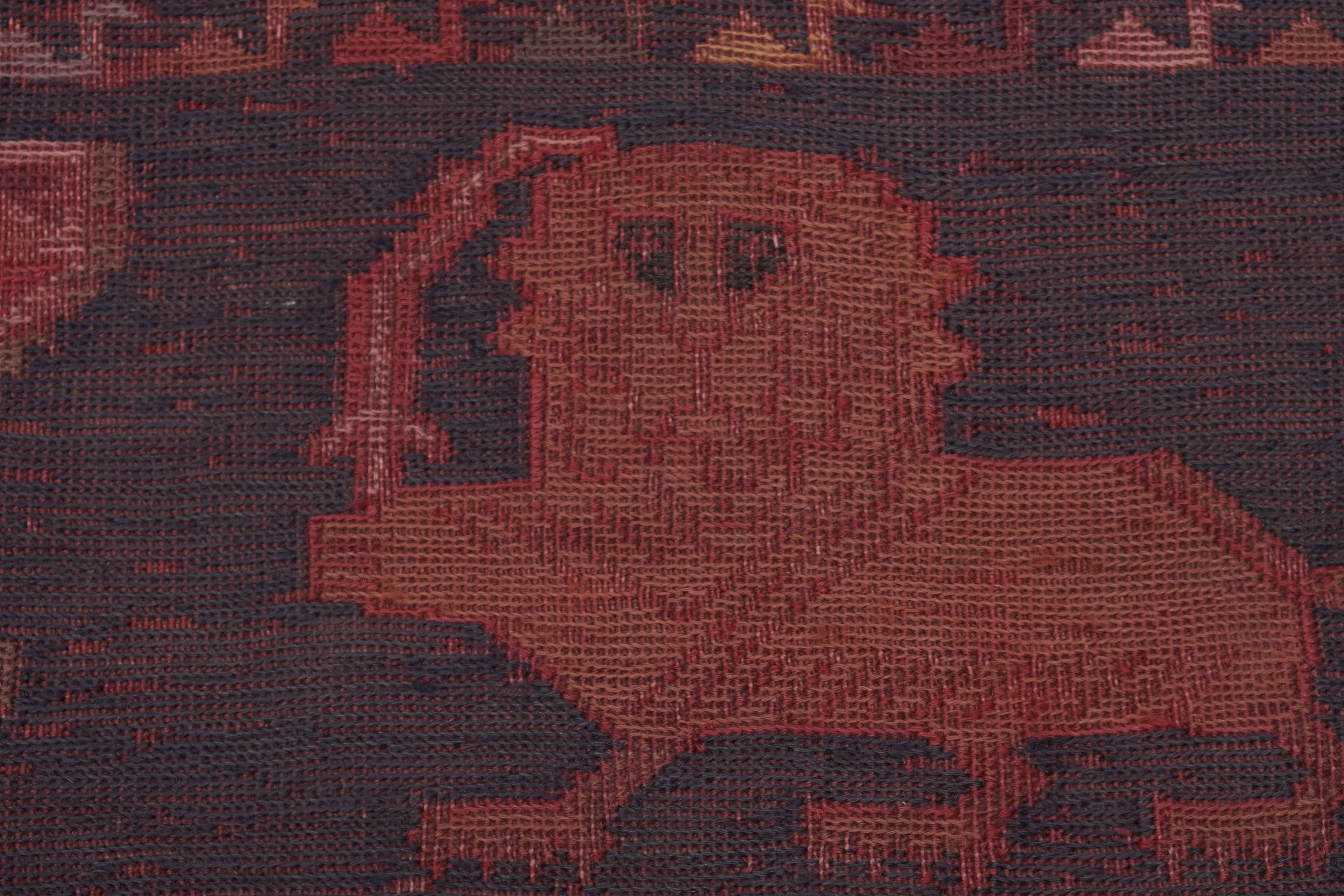 Vintage Turkish Soumac Rug 3'10'' x 6'2''