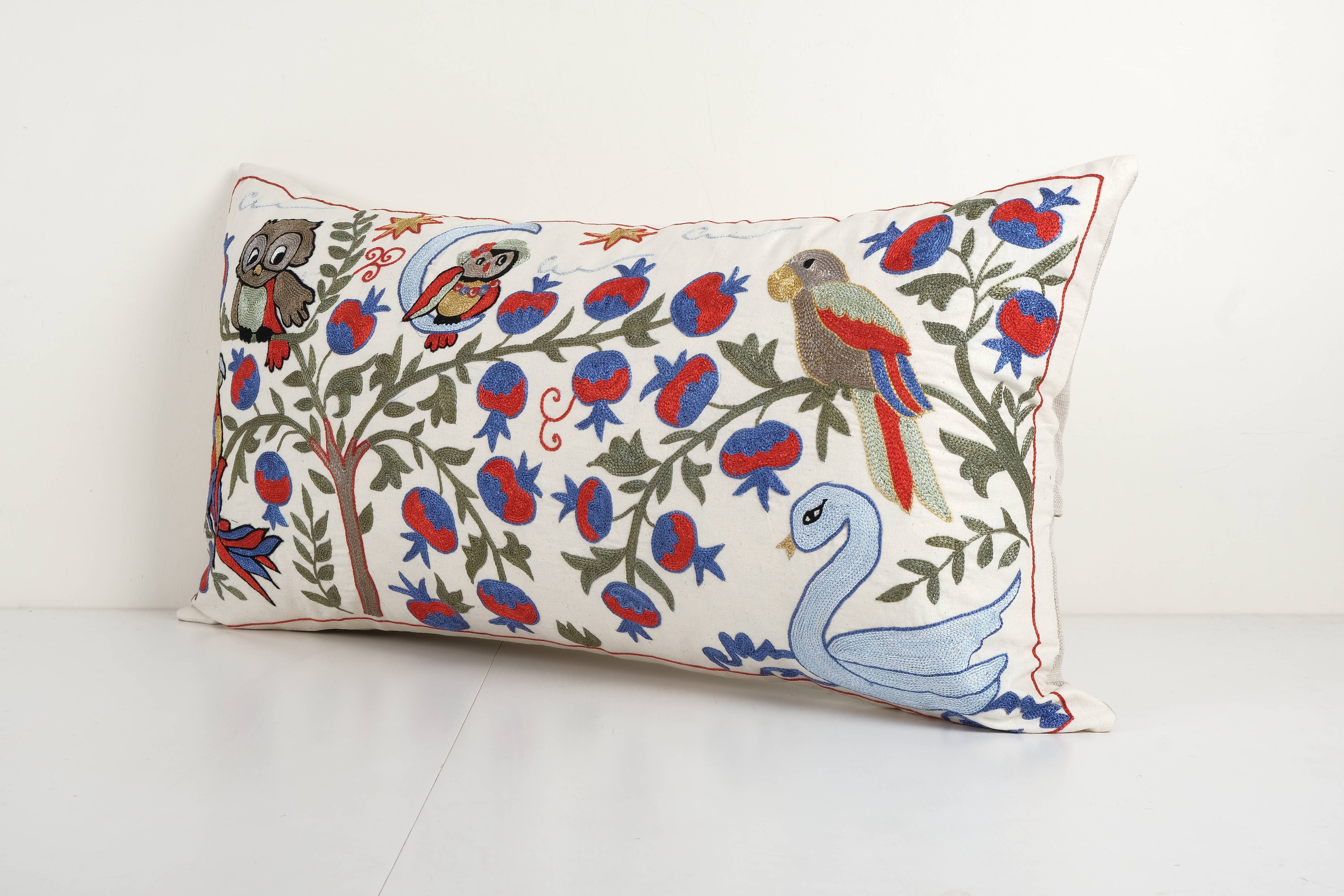 Duck Suzani Bedding Pillow Cover | 18'' x 34''