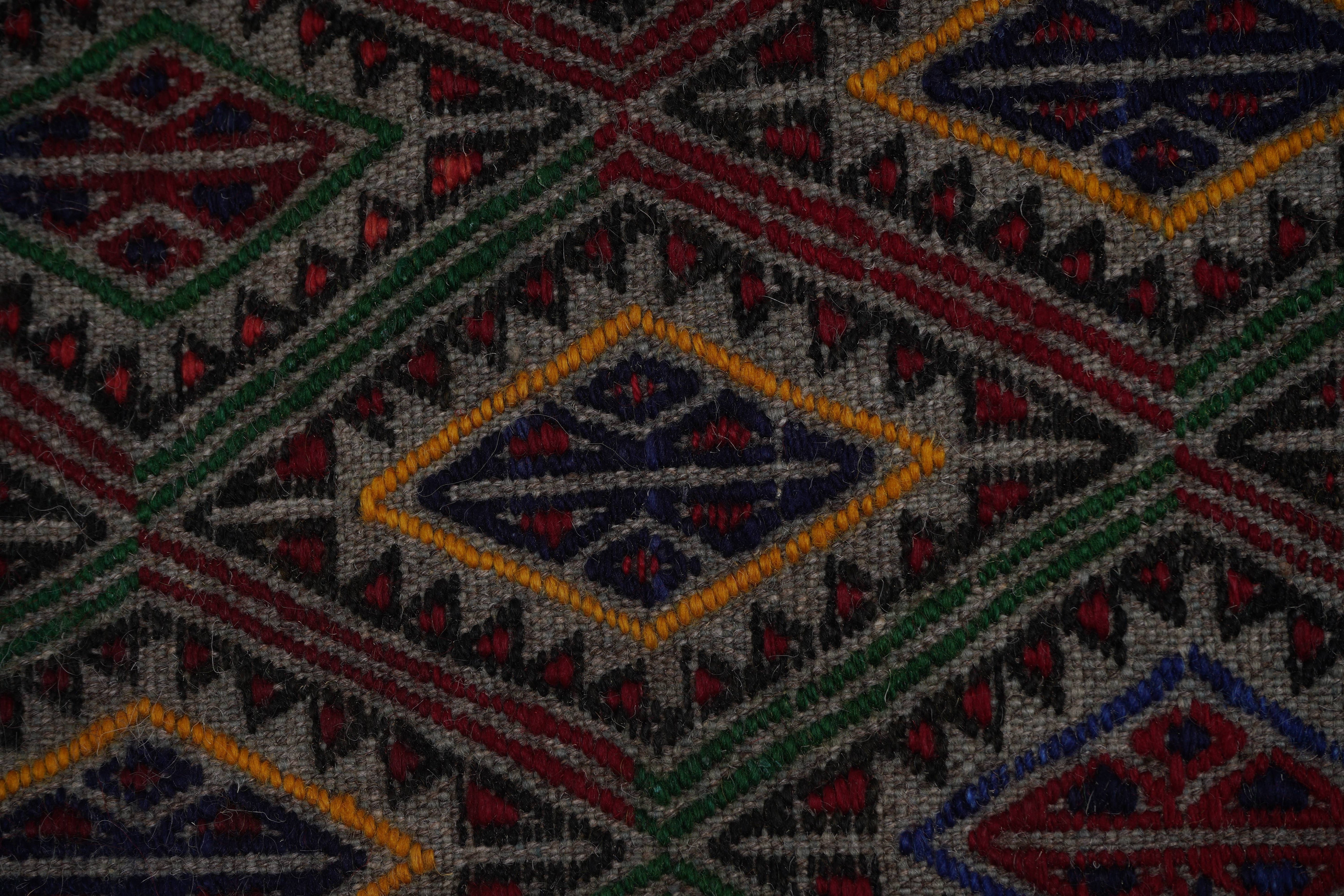 Vintage Turkish Kilim Rug 3'9'' x 6'2''