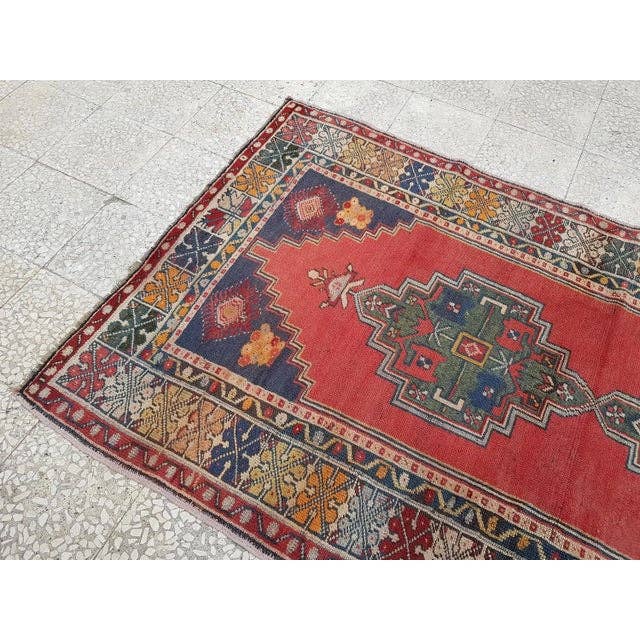 Vintage Turkish Rug 4'3'' x 7'6''