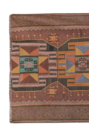 Vintage Kars Kilim Rug 4'4'' x 8'7''
