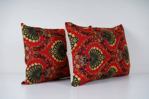 Uzbek Roller Printed Pillow Cover Set of 2 | 15'' x 22''
