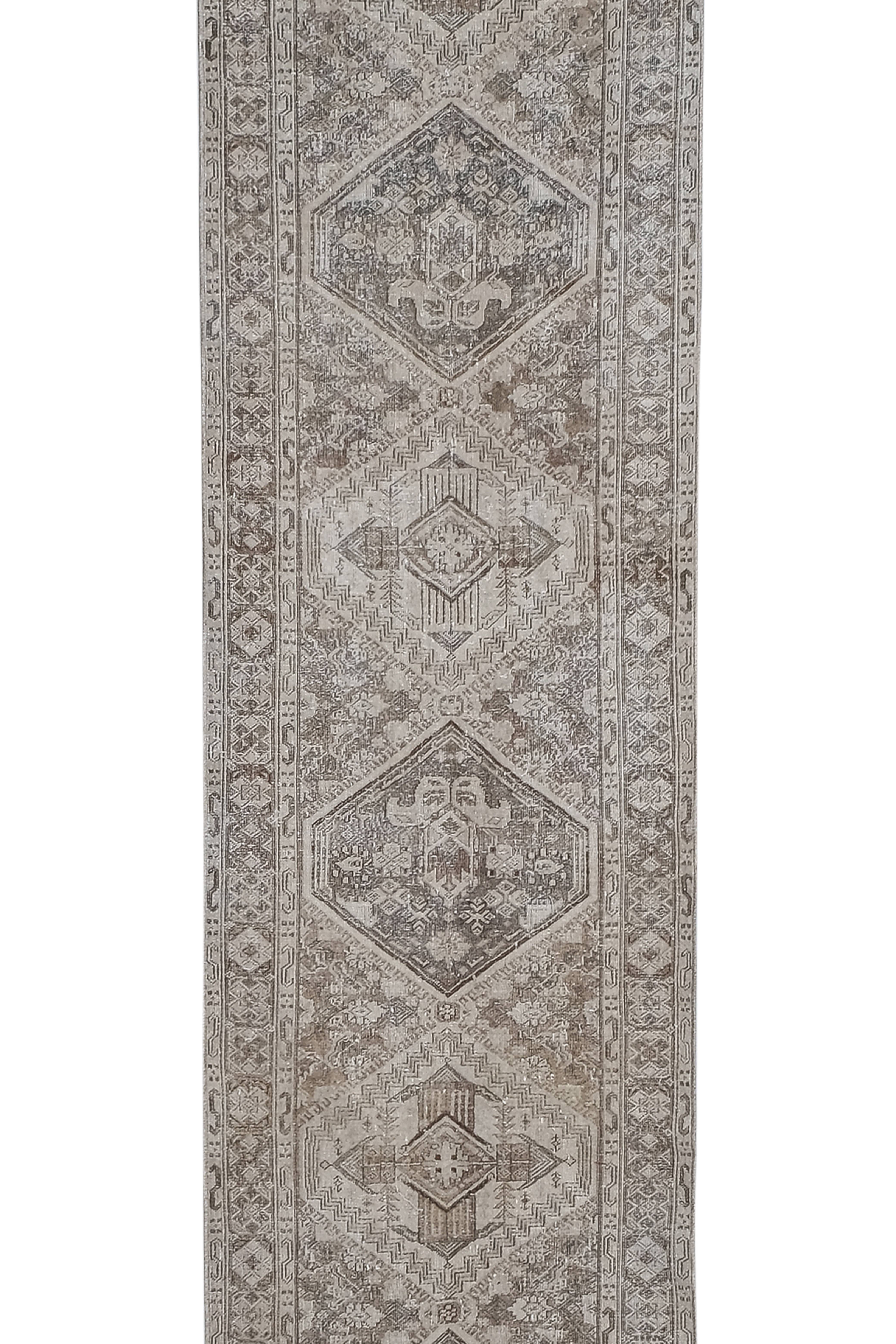Vintage Turkish Runner Rug 2'6'' x 14'1''