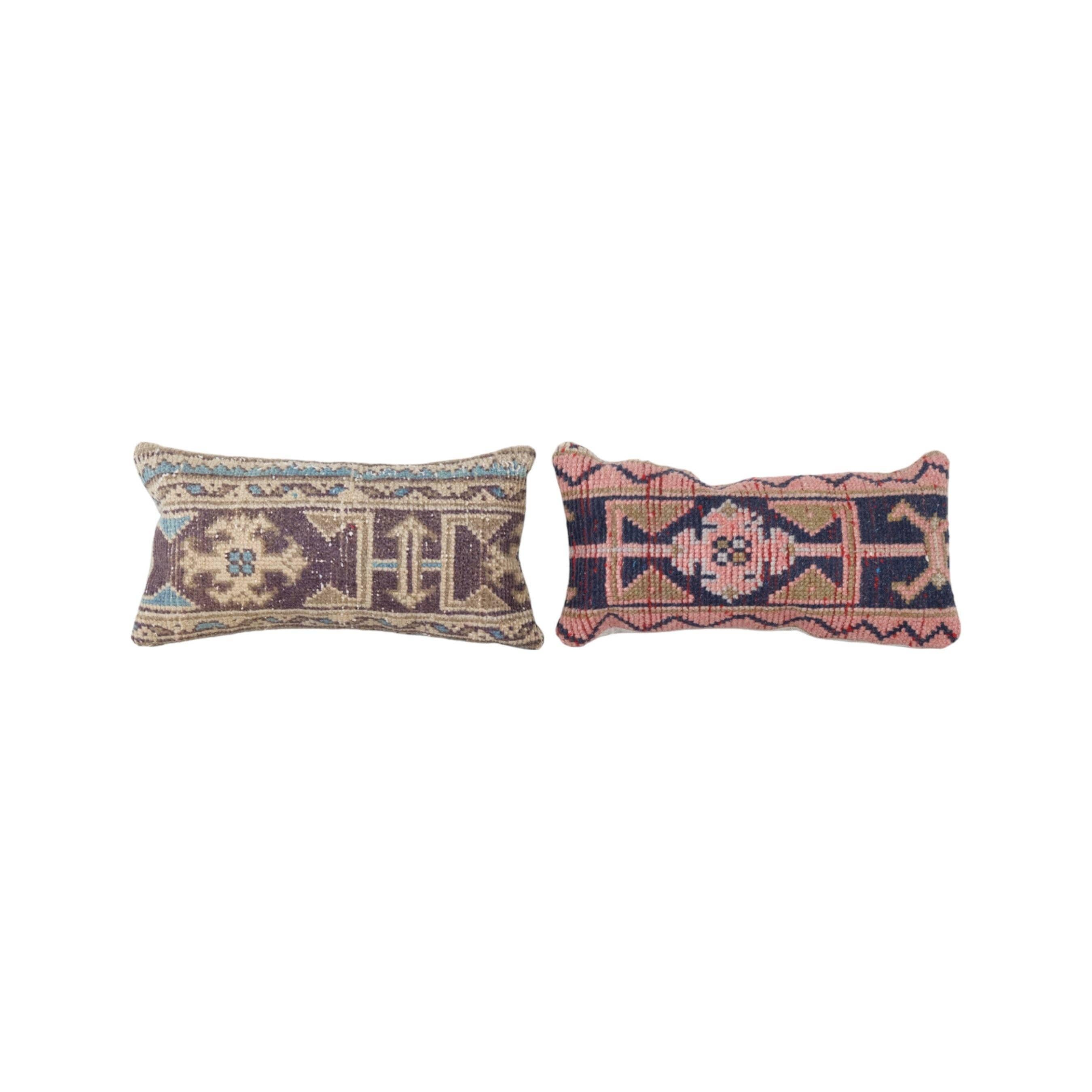 Rug Pillow Cover Set of 2 | 9'' x 19''