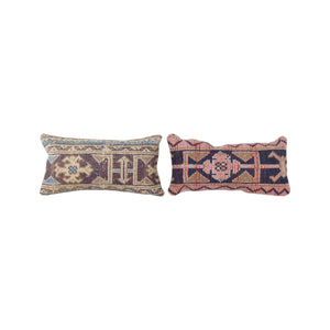 Rug Pillow Cover Set of 2 | 9'' x 19''