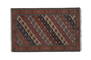 Vintage Turkish Kilim Rug 4'2'' x 6'5''
