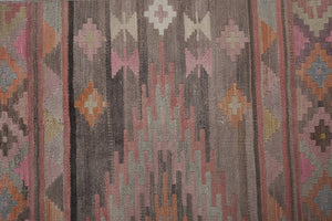 Vintage Turkish Kilim Runner 2'4'' x 22'10''