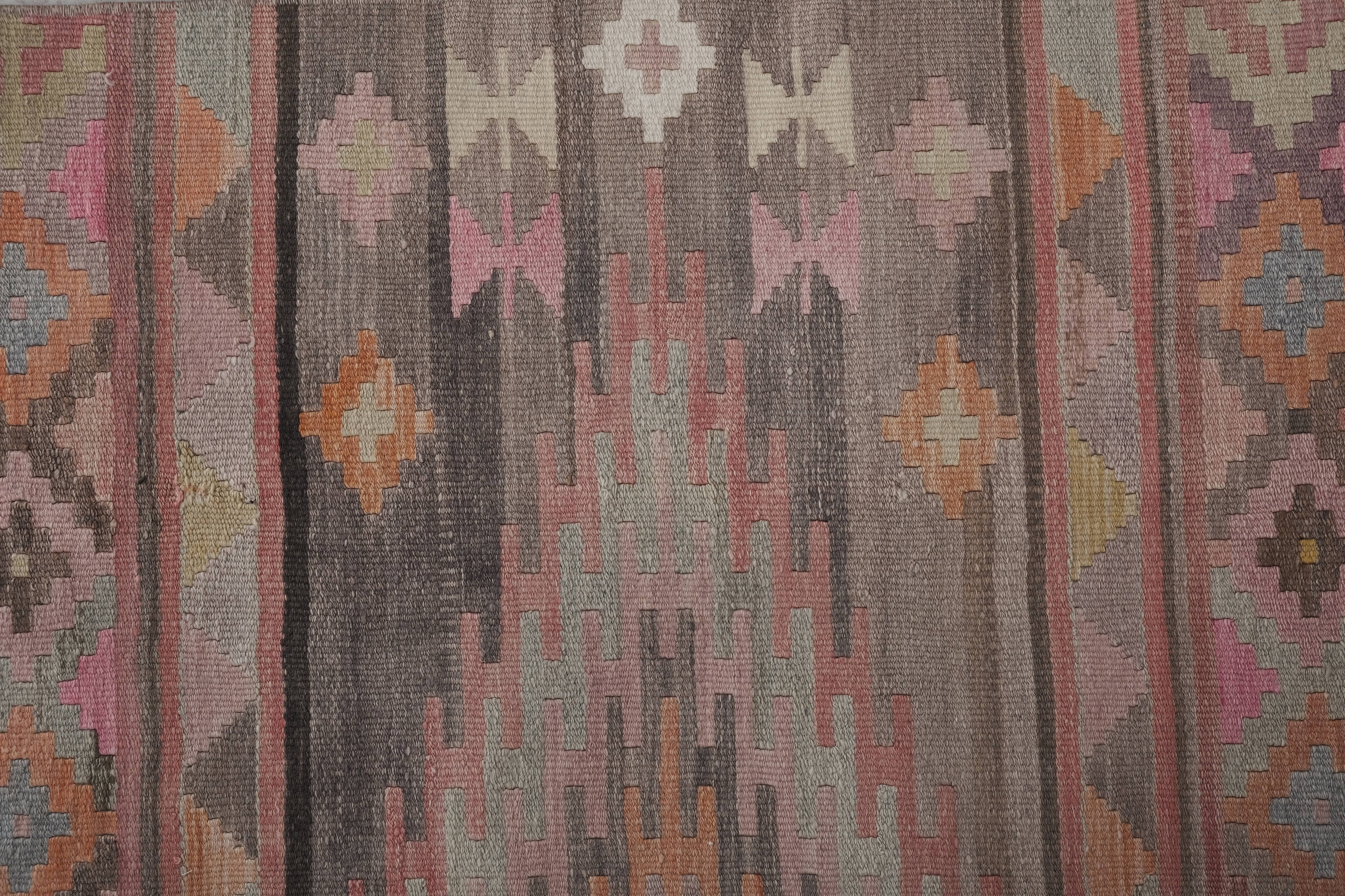 Vintage Turkish Kilim Runner 2'4'' x 22'10''