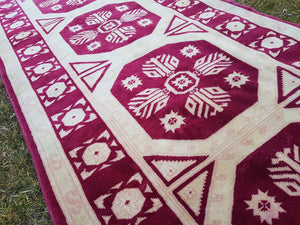 Vintage Kurdish Runner Rug 3'4'' x 12'2''