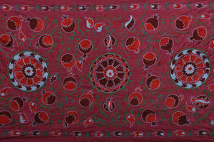 Silk Suzani Table Runner | 3'1'' x 6'5''