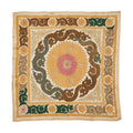 Hand-Embroidered Suzani Wall Hanging & Tablecloth 4'2'' x 4'4''