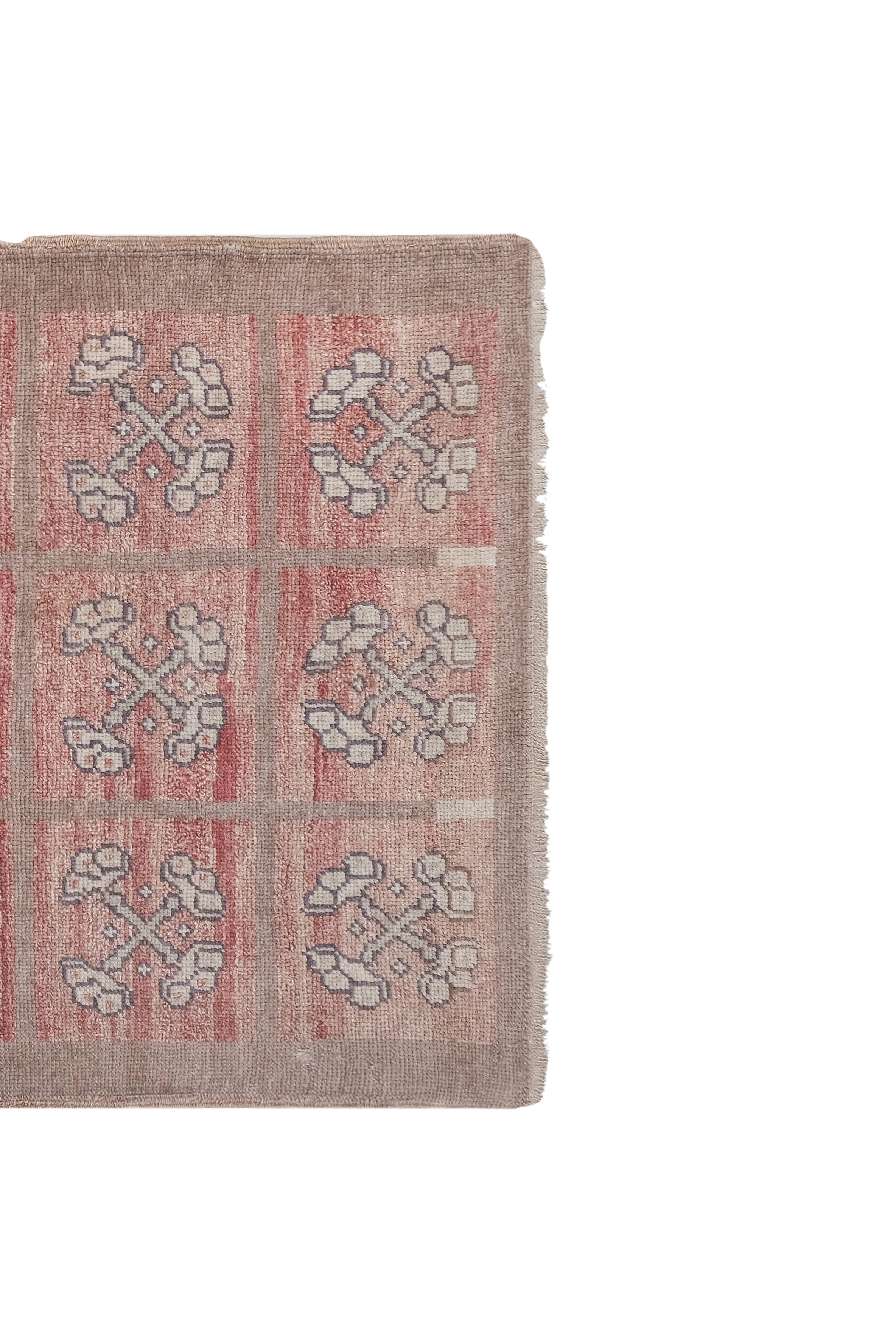 Vintage Turkish Karapinar Runner Rug 3' x 5'6''
