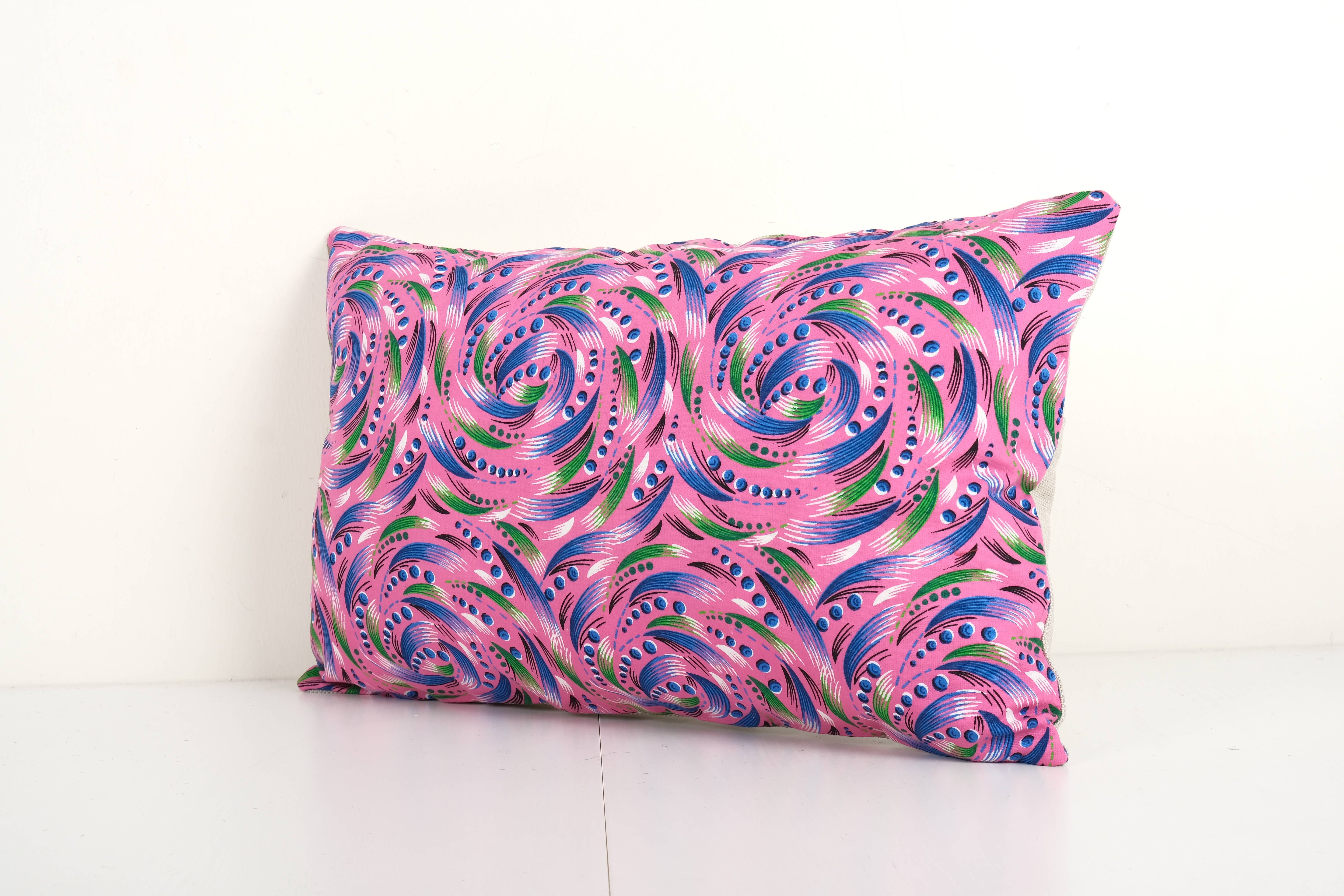 Uzbek Roller Printed Pillow Cover | 12'' x 20''
